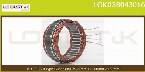 LGK LGK038043016 - Stator, alternateur cwaw.fr