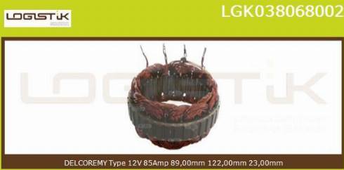 LGK LGK038068002 - Stator, alternateur cwaw.fr