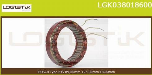 LGK LGK038018600 - Stator, alternateur cwaw.fr