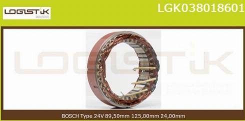 LGK LGK038018601 - Stator, alternateur cwaw.fr