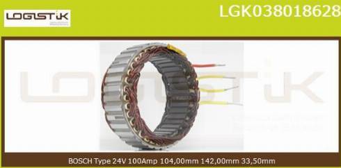 LGK LGK038018628 - Stator, alternateur cwaw.fr