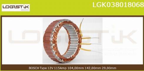 LGK LGK038018068 - Stator, alternateur cwaw.fr