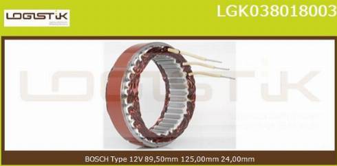 LGK LGK038018003 - Stator, alternateur cwaw.fr