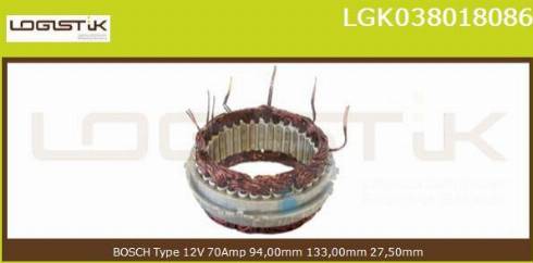 LGK LGK038018086 - Stator, alternateur cwaw.fr