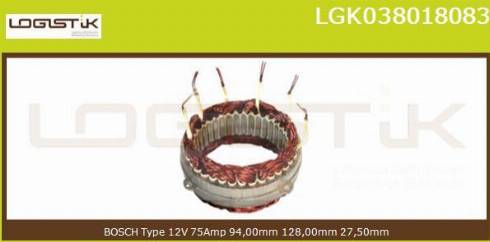 LGK LGK038018083 - Stator, alternateur cwaw.fr