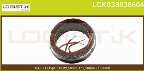 LGK LGK038038604 - Stator, alternateur cwaw.fr