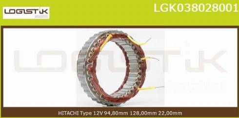 LGK LGK038028001 - Stator, alternateur cwaw.fr