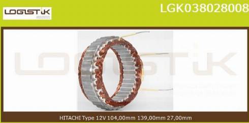 LGK LGK038028008 - Stator, alternateur cwaw.fr