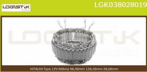 LGK LGK038028019 - Stator, alternateur cwaw.fr