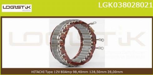 LGK LGK038028021 - Stator, alternateur cwaw.fr