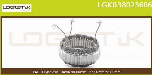 LGK LGK038023606 - Stator, alternateur cwaw.fr