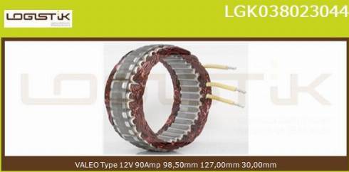 LGK LGK038023044 - Stator, alternateur cwaw.fr