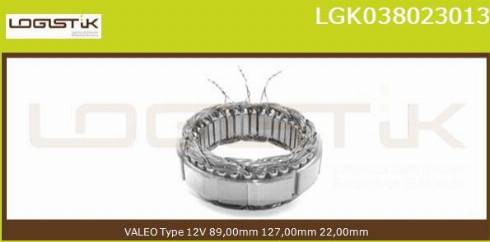 LGK LGK038023013 - Stator, alternateur cwaw.fr