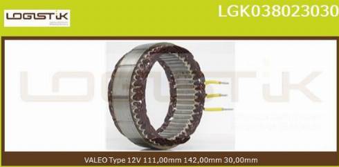 LGK LGK038023030 - Stator, alternateur cwaw.fr