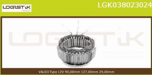 LGK LGK038023024 - Stator, alternateur cwaw.fr