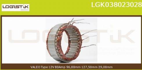 LGK LGK038023028 - Stator, alternateur cwaw.fr