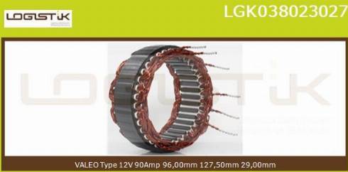 LGK LGK038023027 - Stator, alternateur cwaw.fr