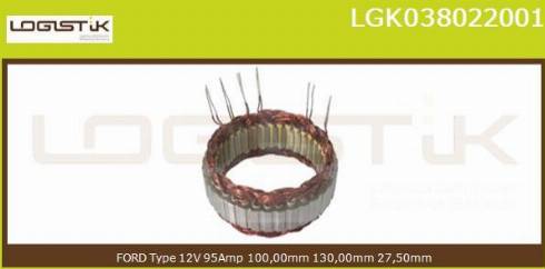 LGK LGK038022001 - Stator, alternateur cwaw.fr