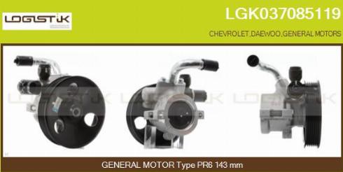 LGK LGK037085119 - Pompe hydraulique, direction cwaw.fr