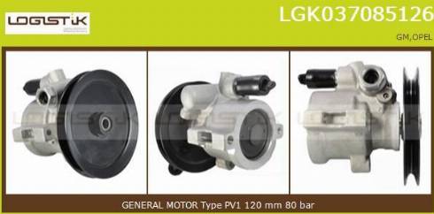 LGK LGK037085126 - Pompe hydraulique, direction cwaw.fr