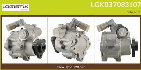 LGK LGK037083107 - Pompe hydraulique, direction cwaw.fr