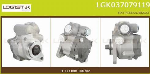 LGK LGK037079119 - Pompe hydraulique, direction cwaw.fr