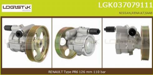 LGK LGK037079111 - Pompe hydraulique, direction cwaw.fr