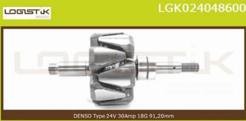 LGK LGK024048600 - Rotor, alternateur cwaw.fr