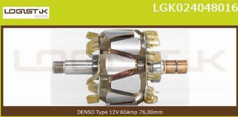 LGK LGK024048016 - Rotor, alternateur cwaw.fr