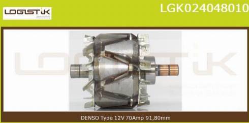 LGK LGK024048010 - Rotor, alternateur cwaw.fr