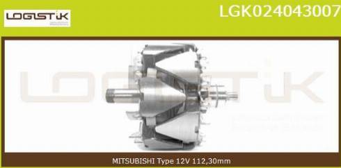 LGK LGK024043007 - Rotor, alternateur cwaw.fr