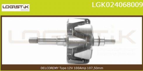 LGK LGK024068009 - Rotor, alternateur cwaw.fr