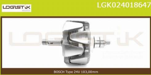 LGK LGK024018647 - Rotor, alternateur cwaw.fr