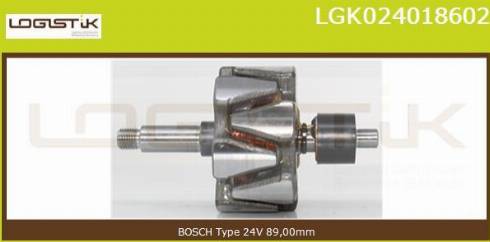 LGK LGK024018602 - Rotor, alternateur cwaw.fr