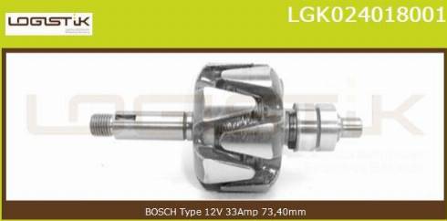 LGK LGK024018001 - Rotor, alternateur cwaw.fr