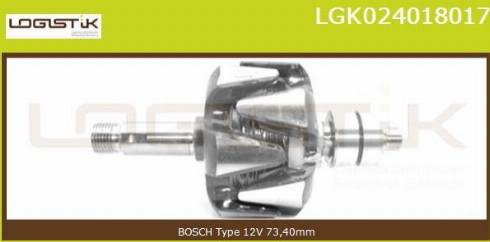 LGK LGK024018017 - Rotor, alternateur cwaw.fr