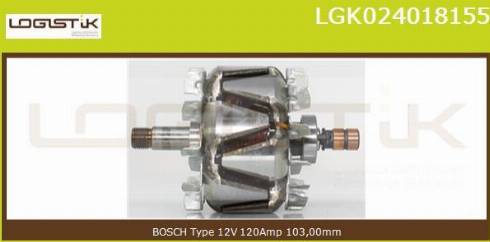 LGK LGK024018155 - Rotor, alternateur cwaw.fr