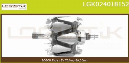 LGK LGK024018152 - Rotor, alternateur cwaw.fr