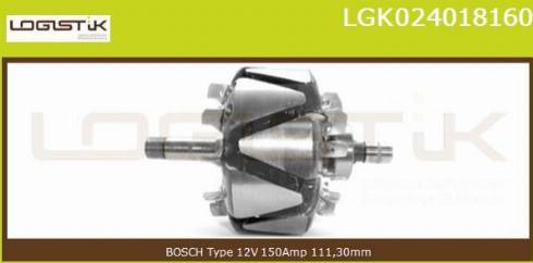 LGK LGK024018160 - Rotor, alternateur cwaw.fr