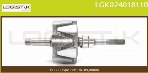 LGK LGK024018110 - Rotor, alternateur cwaw.fr