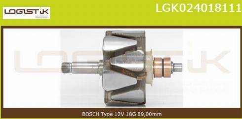 LGK LGK024018111 - Rotor, alternateur cwaw.fr