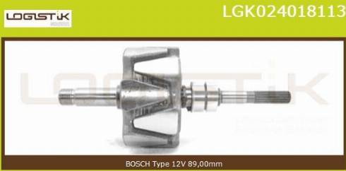 LGK LGK024018113 - Rotor, alternateur cwaw.fr