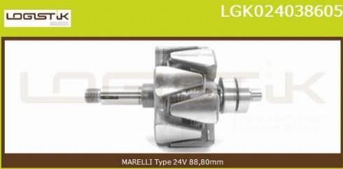 LGK LGK024038605 - Rotor, alternateur cwaw.fr