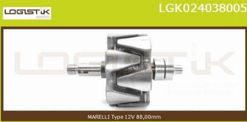 LGK LGK024038005 - Rotor, alternateur cwaw.fr