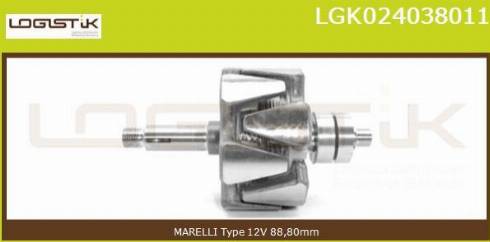 LGK LGK024038011 - Rotor, alternateur cwaw.fr