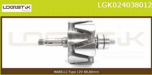 LGK LGK024038012 - Rotor, alternateur cwaw.fr