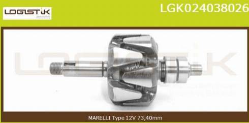 LGK LGK024038026 - Rotor, alternateur cwaw.fr