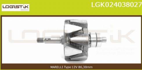 LGK LGK024038027 - Rotor, alternateur cwaw.fr