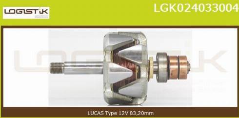 LGK LGK024033004 - Rotor, alternateur cwaw.fr