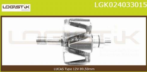 LGK LGK024033015 - Rotor, alternateur cwaw.fr